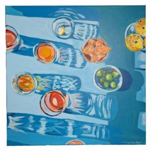 Sunlit Aperitif – Summer Table from Above